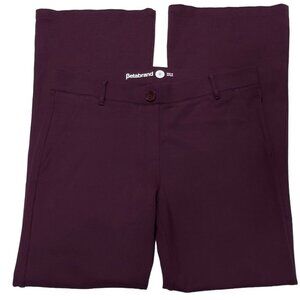 BETABRAND Women's Pants Wine Dress Stretch Activewear Yoga Size M